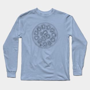 Shakespeare's Sonnet 18 - Circular Gallifreyan Long Sleeve T-Shirt